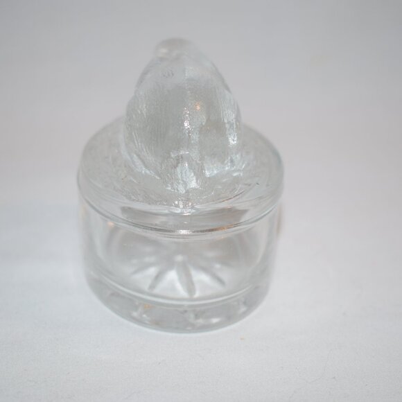 Luminarc Verrerie D'Arques France Glass Rabbit Trinket Box EUC - Picture 4 of 5